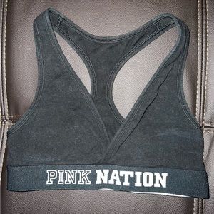 PINK XS black pink nation bralette